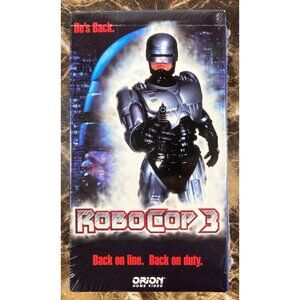 Robocop 3 VHS Tape New SEALED 1994 Orion Pictures Home Video Robert John Burke